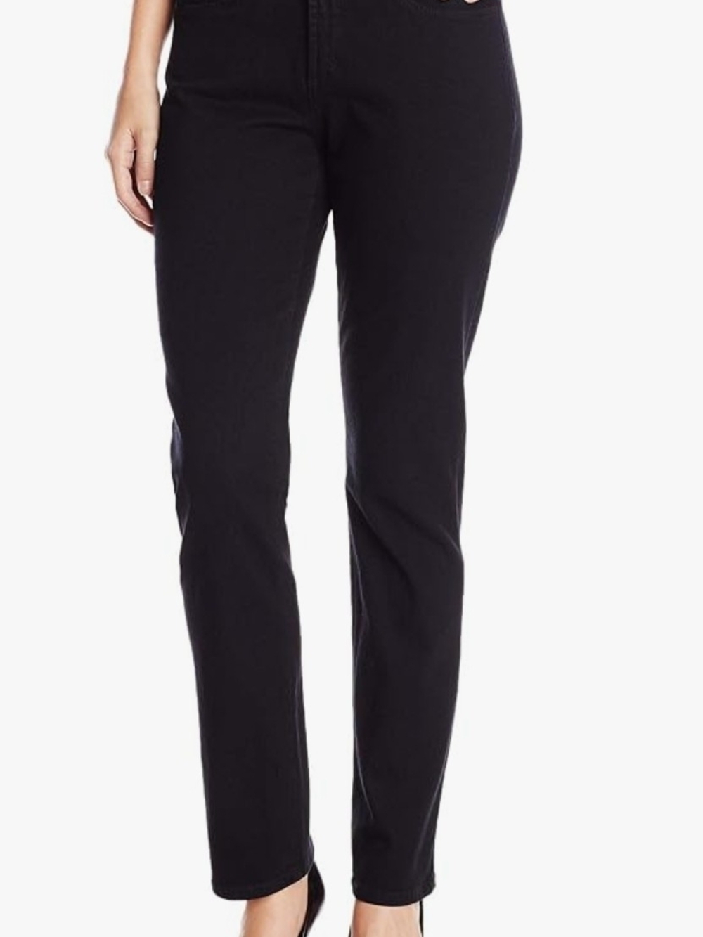 NYDJ Size 14 Sheri Skinny Jeans NWT Black Onyx Slimming Denim